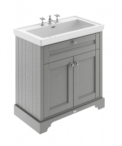 800mm 2-Door Vanity & Classic Basin 3TH