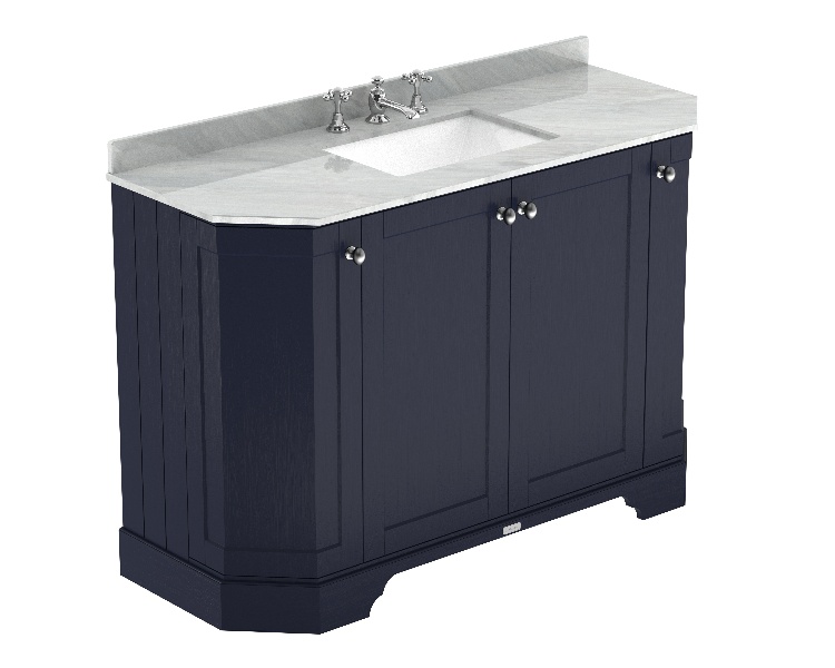 1200mm 4-Door Angled Unit & Marble Top 3TH