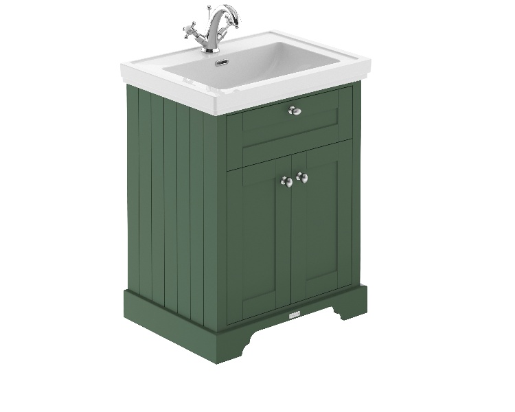 600mm 2-Door Vanity & Classic Basin 1TH