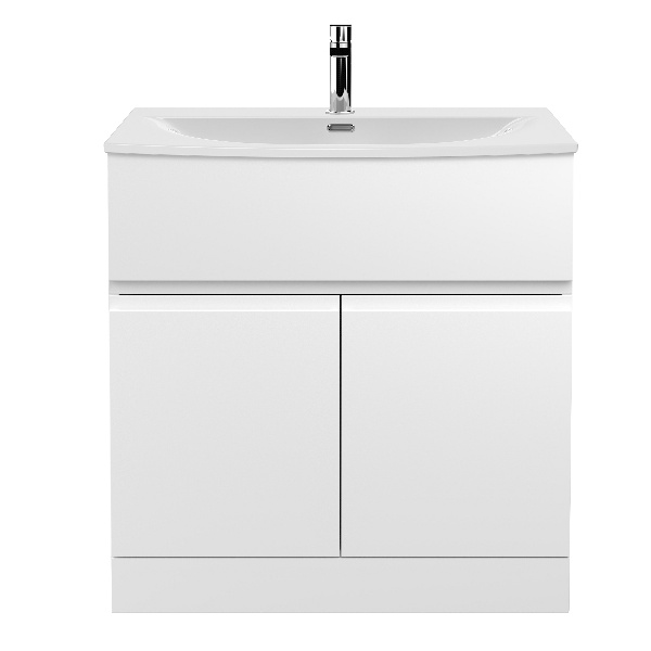 800mm Floor Standing 2 Door Vanity Unit & Basin 4