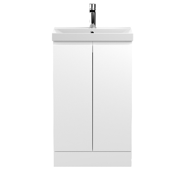 500mm Floor Standing 2-Door Vanity Unit & Basin 3