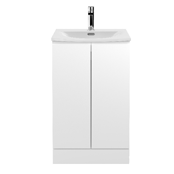 500mm Floor Standing 2 Door Vanity Unit & Basin 4