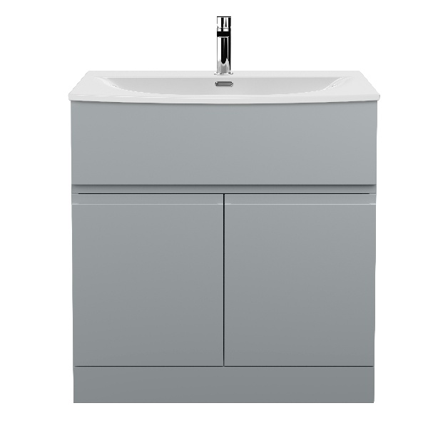 800mm Floor Standing 2 Door Vanity Unit & Basin 4