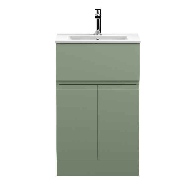 500mm Floor Standing 2 Door/Drawer Unit & Basin 2