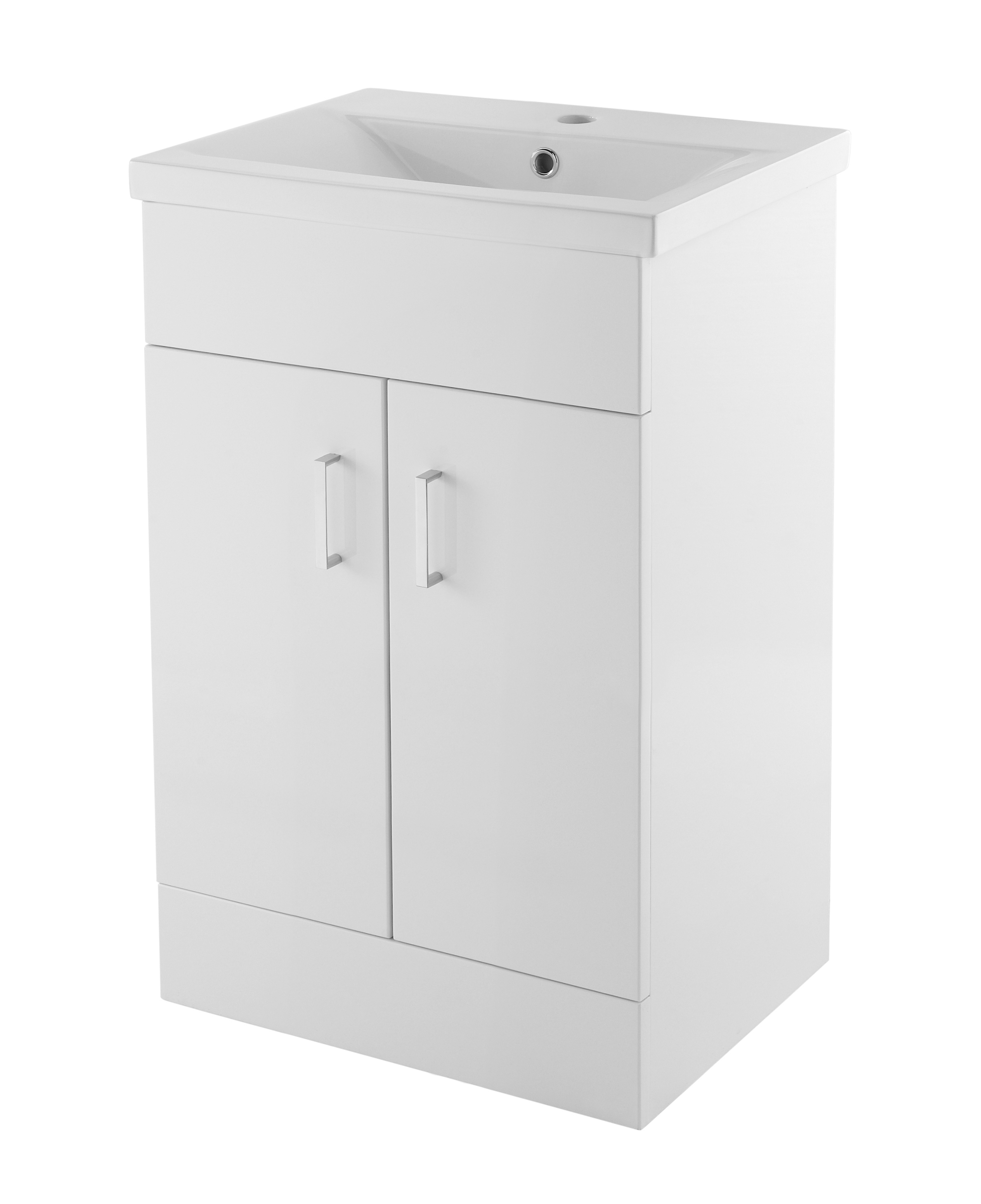 500mm Floor Standing Cabinet & Mid-Edge Basin