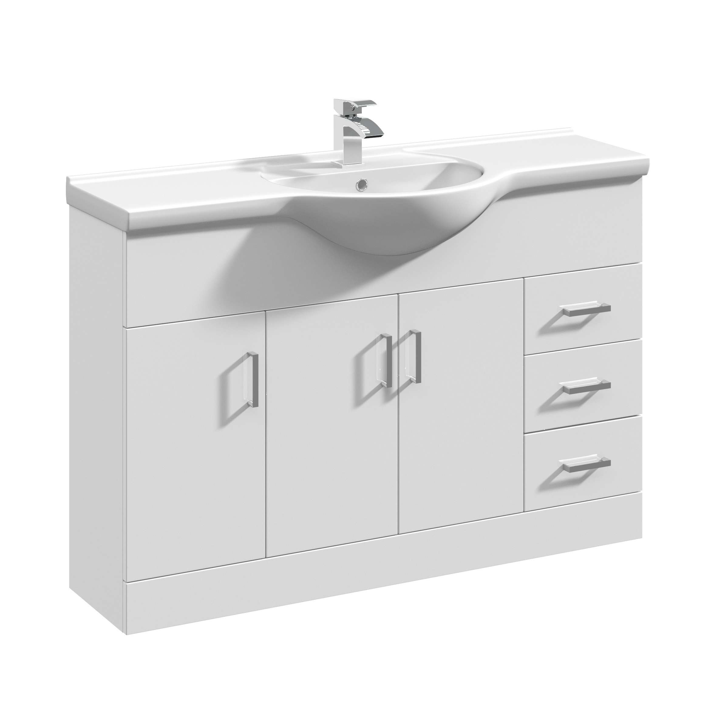 1200mm Floor Standing Cabinet & Round Basin