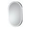 Polished Chrome Frame LED Mirror - 800 x 500mm