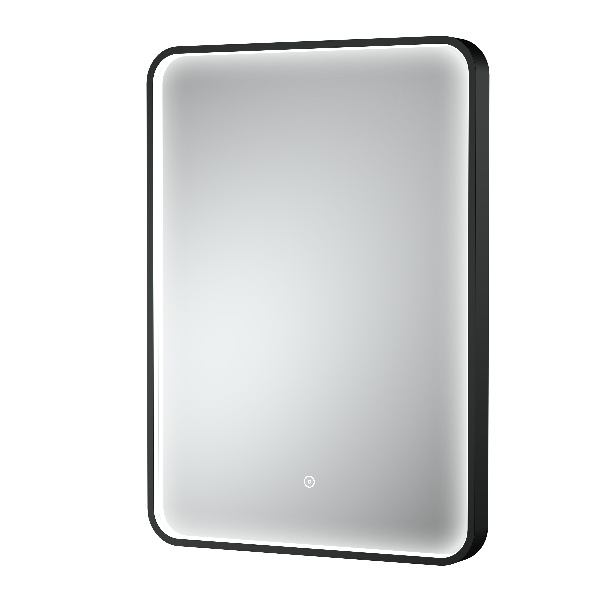 Black Frame LED Mirror - 700 x 500mm