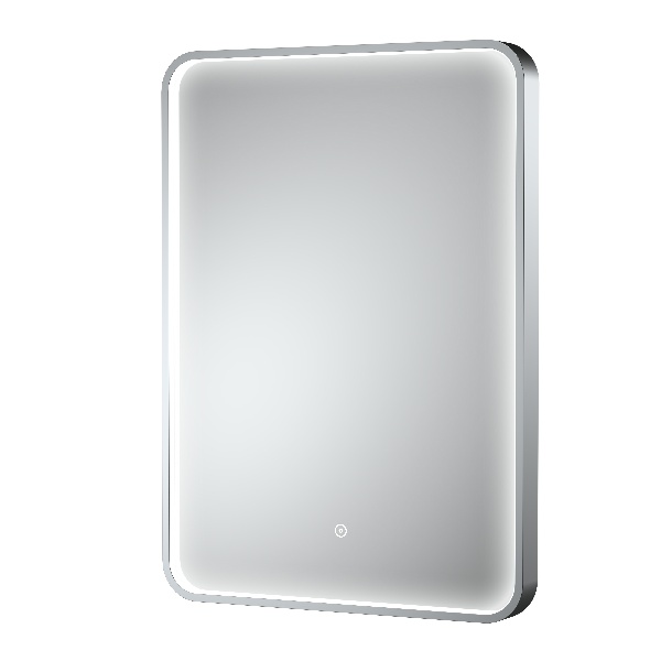 Polished Chrome Frame LED Mirror - 700 x 500mm