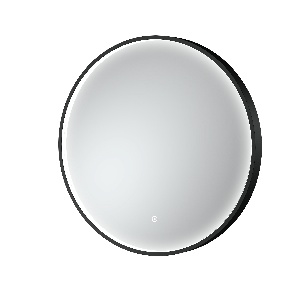 Black Frame LED Mirror - 600mm