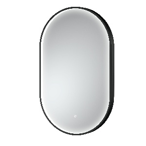 Black Frame LED Mirror - 800 x 500mm