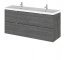 1200mm Vanity Unit & Double Ceramic Basin