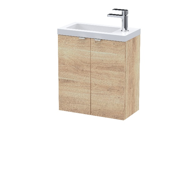 500mm 2-Door Wall Hung Unit & Basin