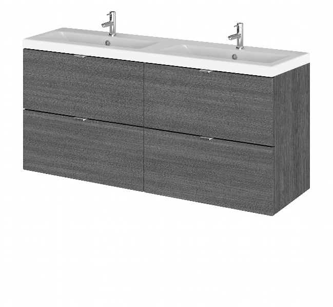 1200mm Vanity Unit & Double Ceramic Basin