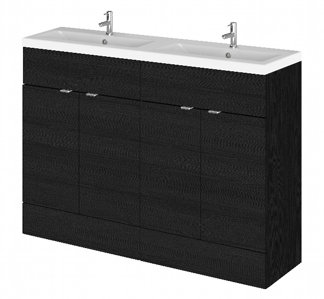 1200mm Vanity Unit & Double Ceramic Basin