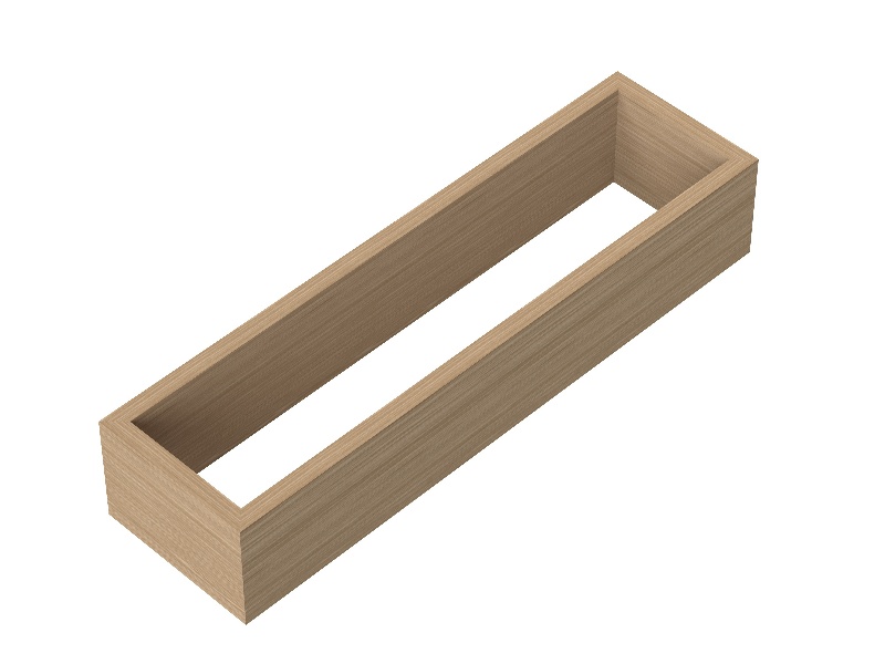 Straight Bamboo Drawer Organiser