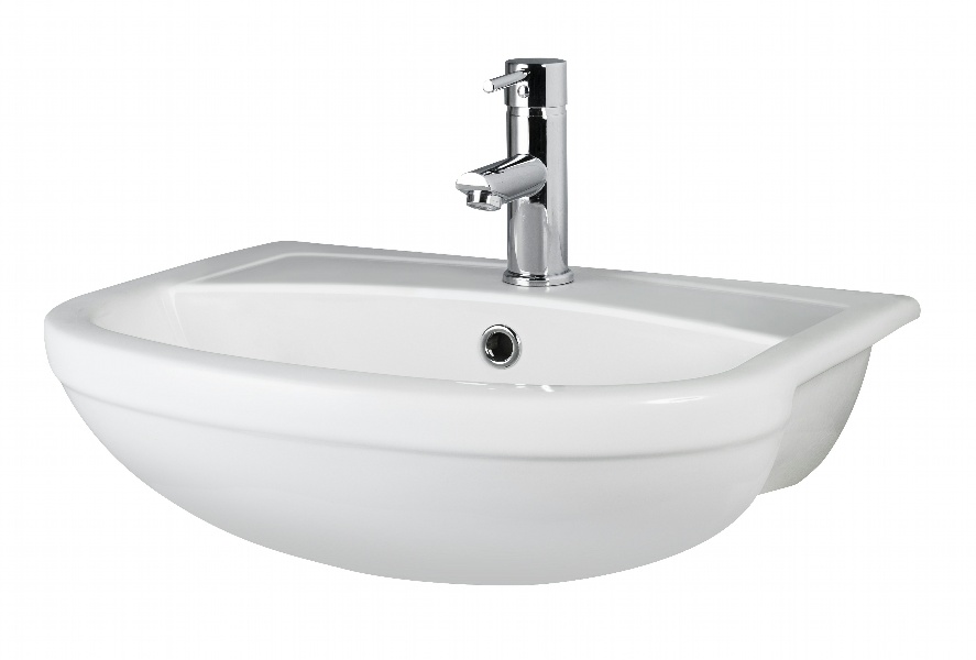 500mm Semi Recessed Basin