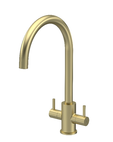 Lachen Mono Dual Lever Brushed Brass