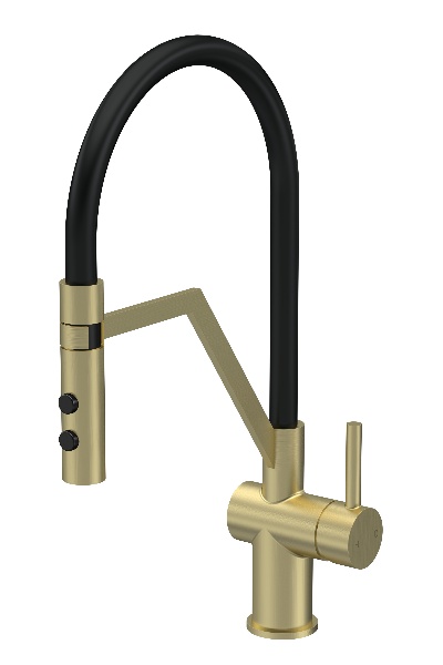 Ravi Mono Single Lever Brushed Brass