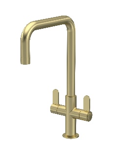 Kosi Mono Dual Lever Brushed Brass