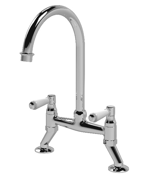 Bridge Sink Mixer with Topaz Lever