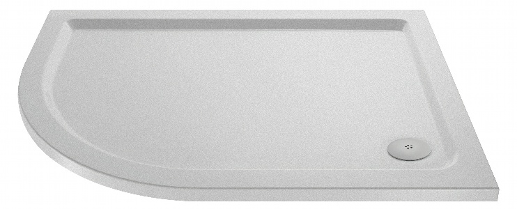 Slip Resistant Offset Quadrant Shower Tray LH 1000 x 800mm