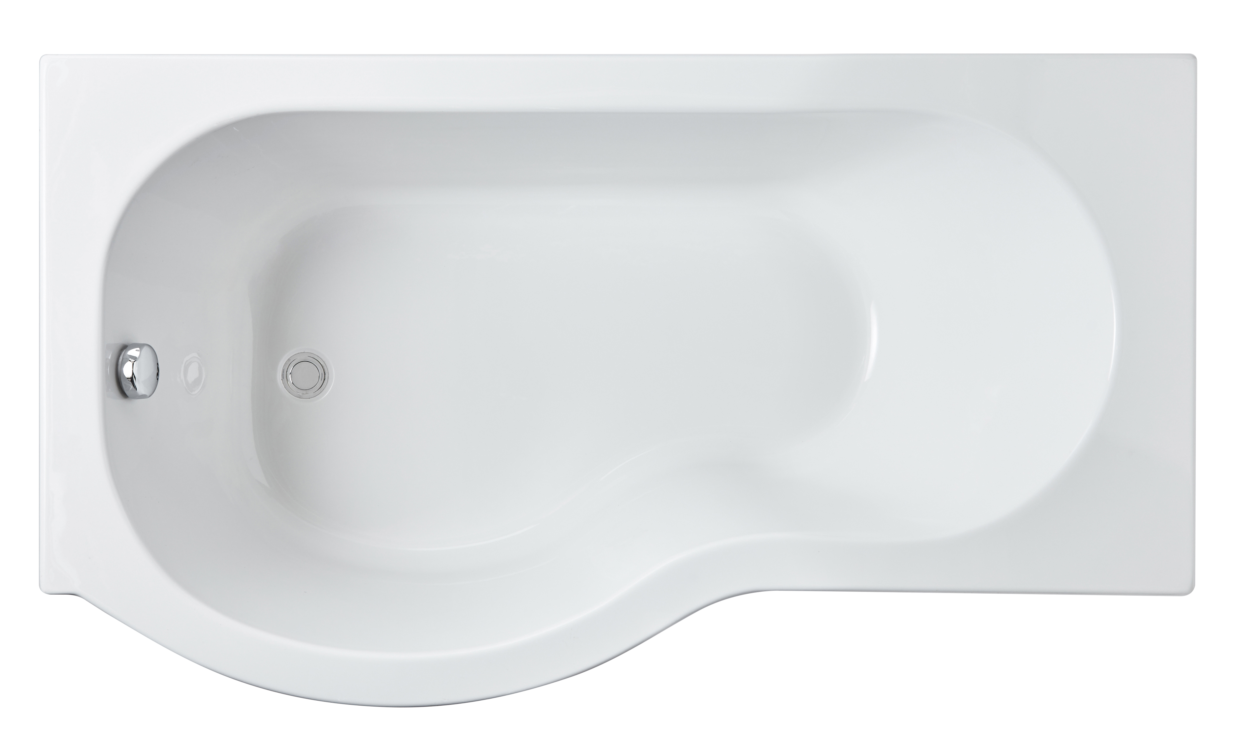 1500mm Left Hand P-Shaped Bath