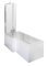 1500mm Left Hand Square Shower Bath Set