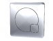 Square Dual Flush Chrome Push Button