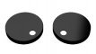 Matt Black Toilet Seat Cover Caps Black