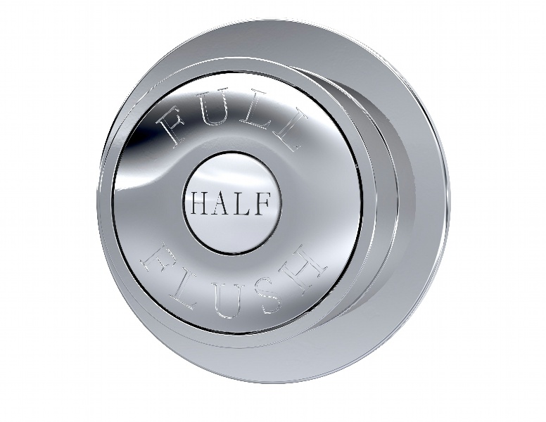 Chrome Dual Flush Button