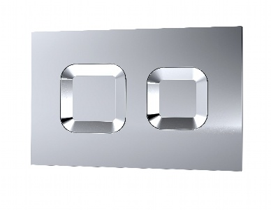 Square Dual Flush Push Button