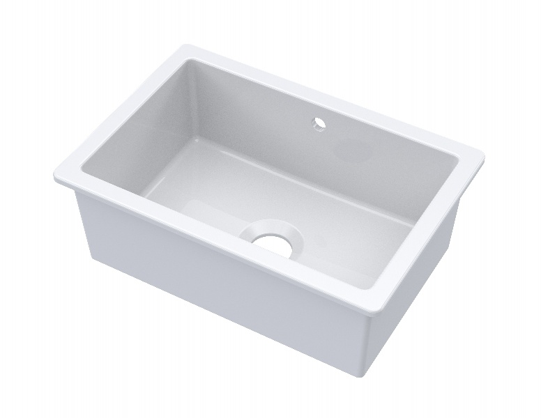 Undermount Single Bowl with Overflow 711x483x254