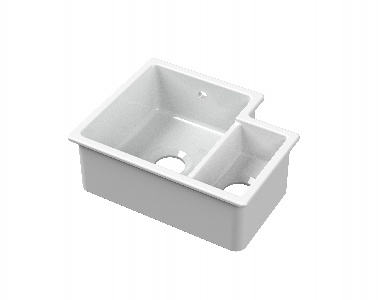 Undermount Sink Central Waste 1.5 Bowl 549x441x195 LH