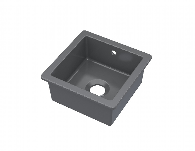 Undermount Single Bowl with Overflow 457x457x203