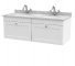 1200mm Wall Hung 2 Drawer Vanity & Marble Top