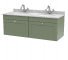 1200mm Wall Hung 2 Drawer Vanity & Marble Top