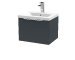 500mm Wall Hung Single Drawer Vanity & Basin 1