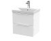 500mm Wall Hung 2 Drawer Vanity & Basin 3