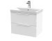 600mm Wall Hung 2 Drawer Vanity & Basin 3