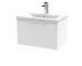 600mm Wall Hung Single Drawer Vanity & Basin 1