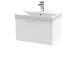 600mm Wall Hung Single Drawer Vanity & Basin 3