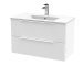 800mm Wall Hung 2 Drawer Vanity & Basin 2