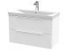 800mm Wall Hung 2 Drawer Vanity & Basin 3