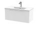 800mm Wall Hung Single Drawer Vanity & Basin 2