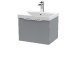 500mm Wall Hung Single Drawer Vanity & Basin 3