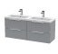 1200mm Wall Hung 4 Drawer Vanity & Double Basin