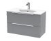 800mm Wall Hung 2 Drawer Vanity & Basin 2