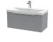 800mm Wall Hung Single Drawer Vanity & Basin 3