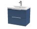 600mm Wall Hung 2 Drawer Vanity & Basin 1